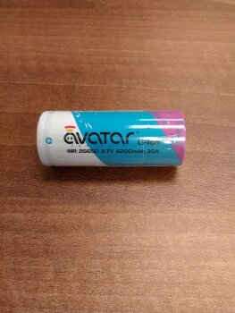 Avatar baterie INR 26650 4200mAh  - 7C 30A