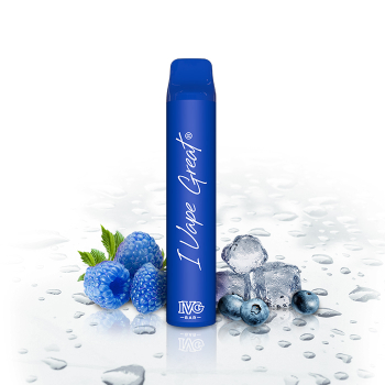 IVG Bar Plus - Chladivá modrá malina (Blue Raspberry Ice) - jednorázová cigareta