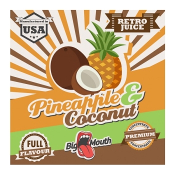 Příchuť Big Mouth RETRO - Ananas a kokos - 10ml