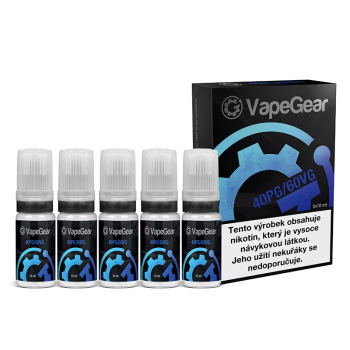 Nikotinová prémiová báze VapeGear - 40PG/60VG - 5x10ml - 6mg