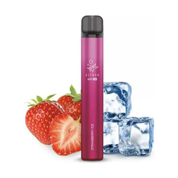 Elf Bar 600 V2 - Chladivá jahoda (Strawberry Ice) - jednorázová e-cigareta