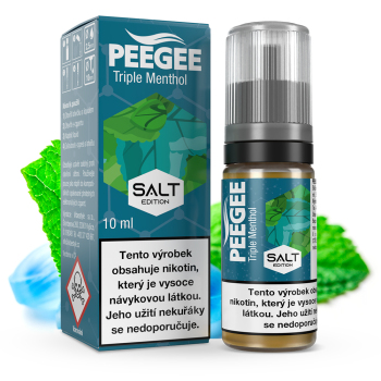 PEEGEE Salt - Trojitý mentol (Triple Menthol) - 10mg