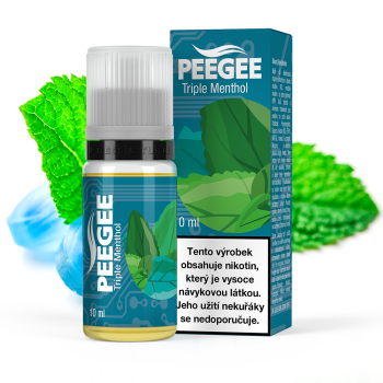 PEEGEE - Trojitý mentol (Triple Menthol) - 6mg