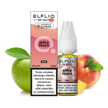 ELFLIQ Nic SALT - Jablko a broskev (Apple Peach) 10ml - 20mg