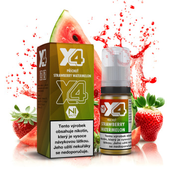 X4 Bar Juice - Jahoda a meloun (Strawberry Watermelon) - 10mg