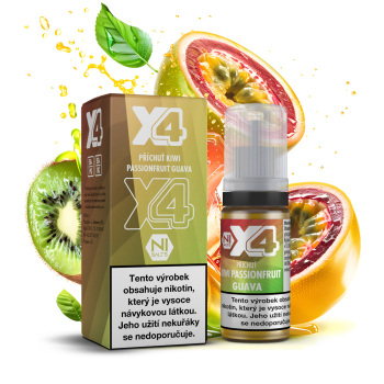 X4 Bar Juice - Kiwi, marakuja a guava (Kiwi Passionfruit Guava) - 10mg