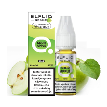 ELFLIQ Nic SALT - Kyselé jablko (Sour Apple) 10ml - 20mg