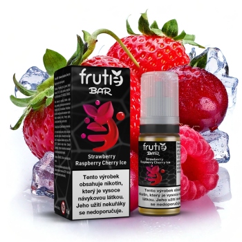 Frutie BAR Juice - Chladivá jahoda, malina, třešeň (Strawberry Raspberry Cherry Ice) - 10mg