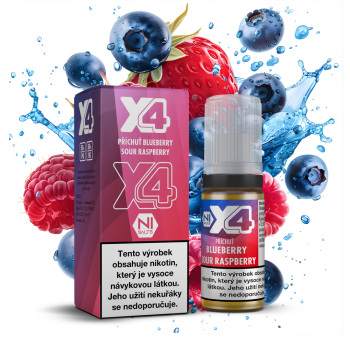 X4 Bar Juice - Borůvka a malina (Blue Sour Raspberry) - 20mg