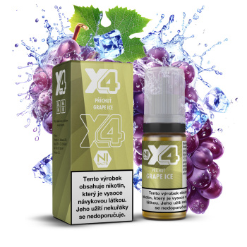 X4 Bar Juice - Chladivé hroznové víno (Grape Ice) - 10mg