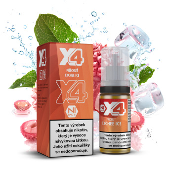 X4 Bar Juice - Chladivé liči (Lychee Ice) - 10mg