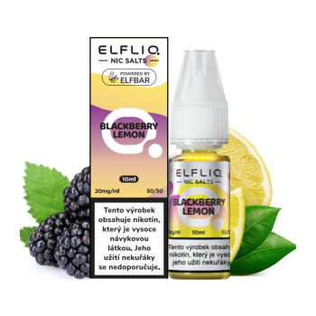 ELFLIQ Nic SALT - Ostružina a citron (Blackberry Lemon) 10ml - 10mg